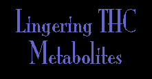 LINGERING THC METABOLITES