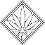 cannabis leaf in a diamond shape